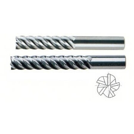 Yg-1 Tool 5 Flute Medium Length 45 Deg Helix Tin Coated Carbide 58901TN